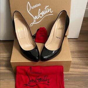 Christian Louboutin Glossy Black Heels